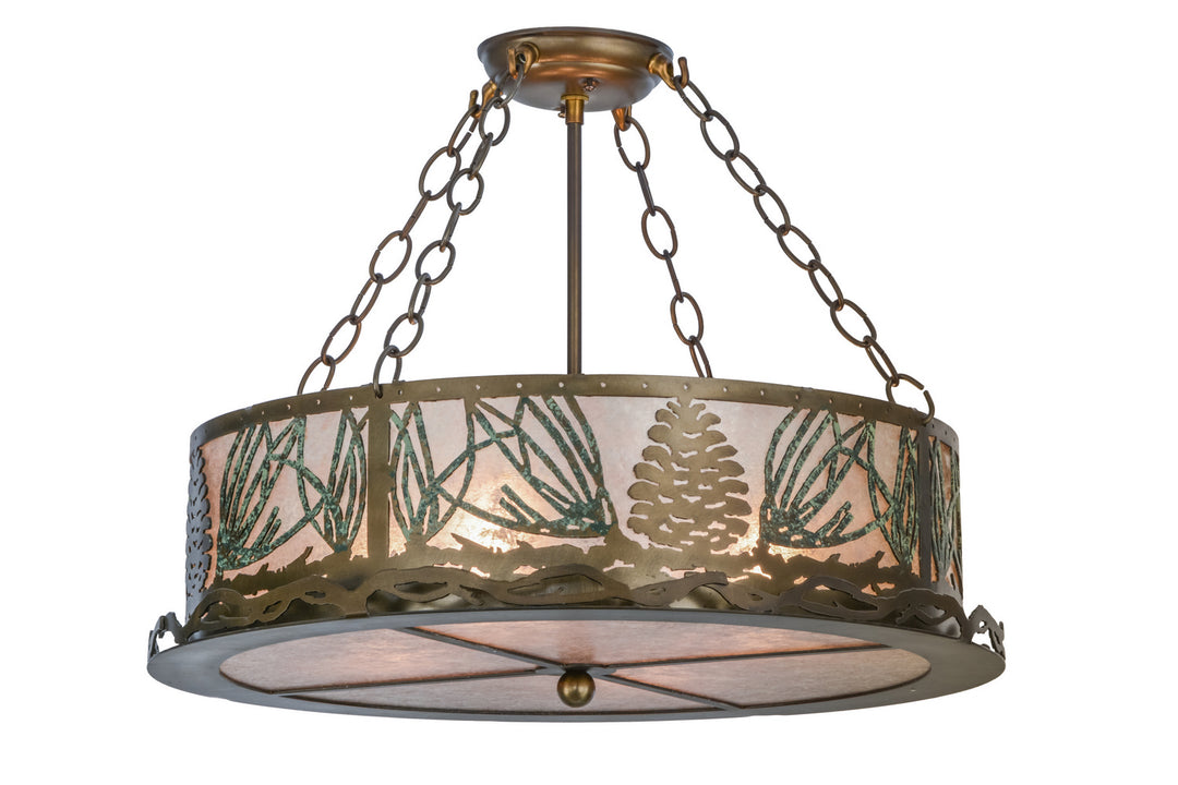 Meyda Tiffany Mountain Pine 154878 Ceiling Light - Antique Copper