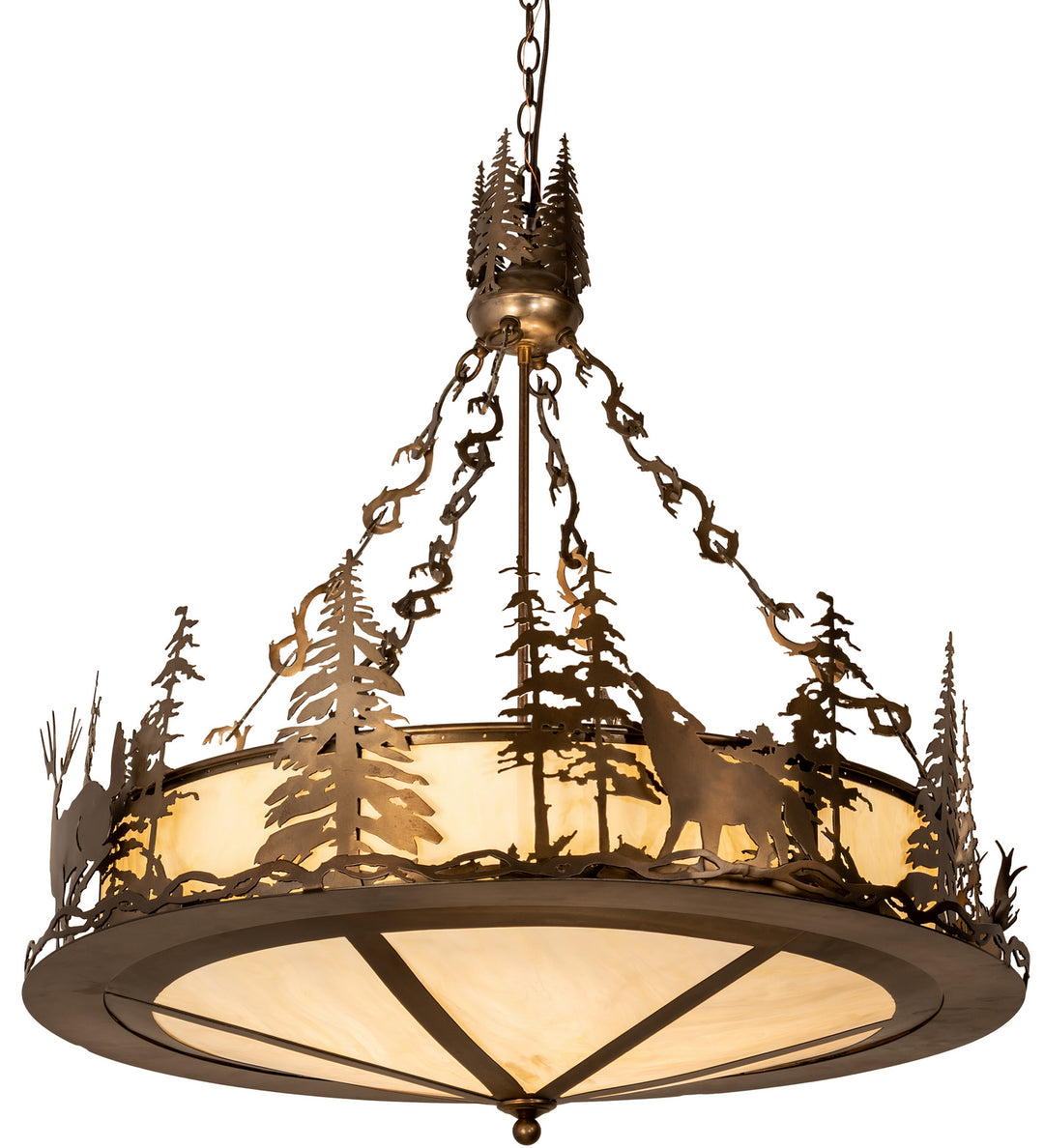 Meyda Tiffany Wildlife At Dusk 155008 Pendant Light - Antique Copper