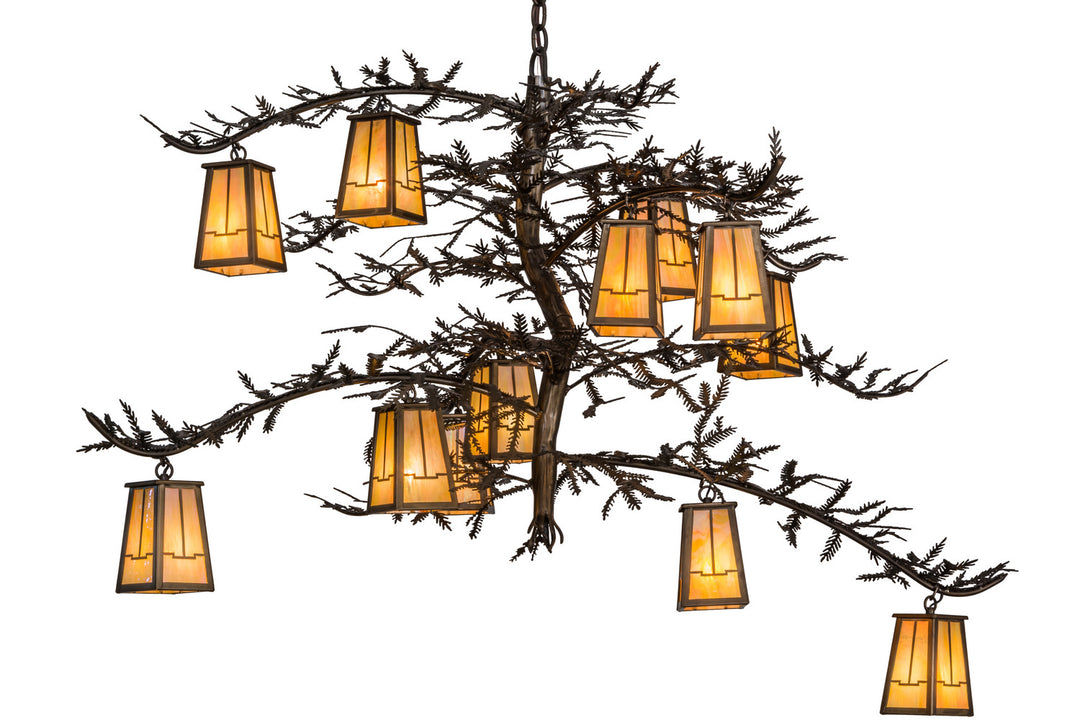 Meyda Tiffany Pine Branch 155019 Chandelier Light - Antique Copper