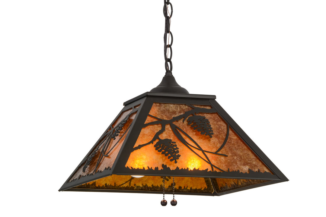 Meyda Tiffany Whispering Pines 155142 Pendant Light - Oil Rubbed Bronze
