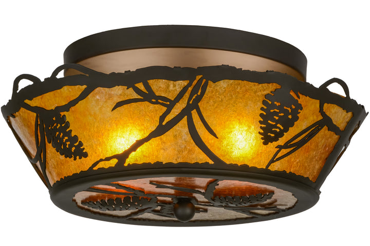 Meyda Tiffany Whispering Pines 155143 Ceiling Light - Oil Rubbed Bronze