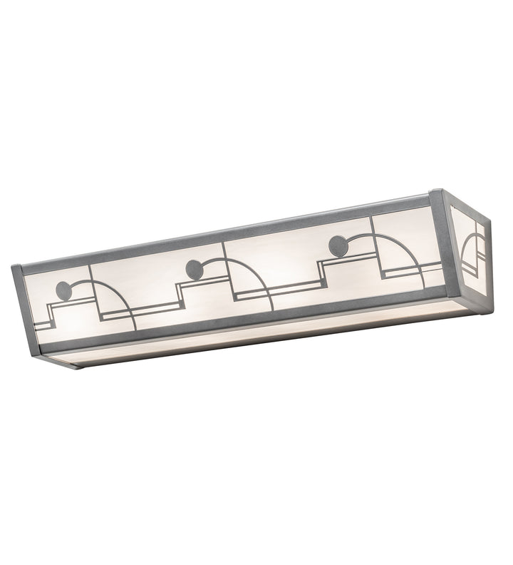 Meyda Tiffany Revival 15516 Bath Vanity Light 24 in. wide - Nickel