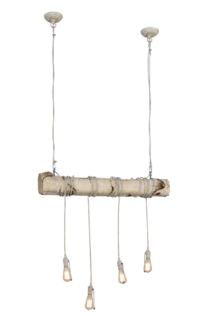 Meyda Tiffany Hounds Tooth 155182 Pendant Light - Natural Wood