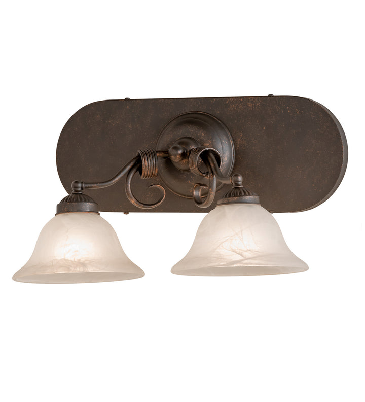 Meyda Tiffany Trea 155225 Bath Vanity Light 18 in. wide - Gilded Tobacco