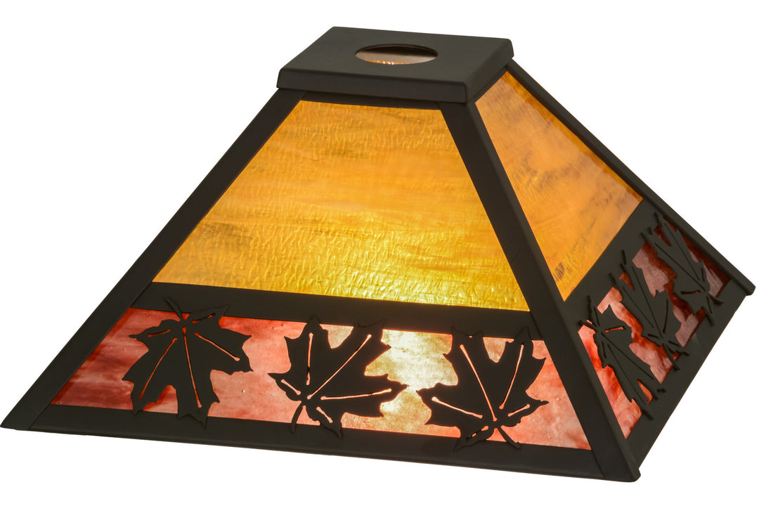 Meyda Tiffany Lighting 155314 Maple Leaf Shade Lamp Shade Bronze / Dark
