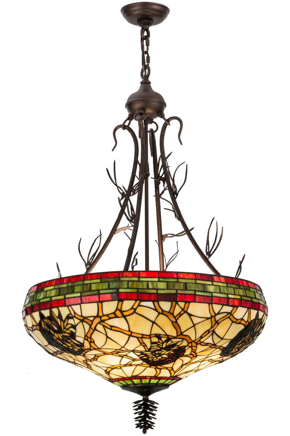 Meyda Tiffany Pinecone 155394 Pendant Light - Mahogany Bronze