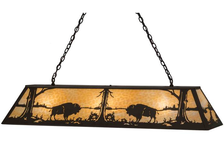 Meyda Tiffany Buffalo At Lake 155766 Pendant Light - Timeless Bronze
