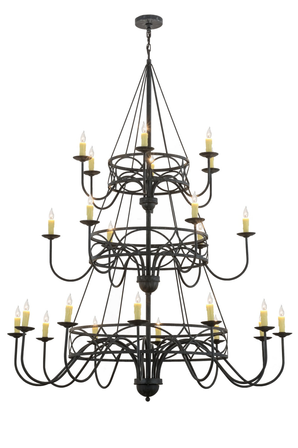 Meyda Tiffany Polonella 155775 Chandelier Light - Antique Iron Gate