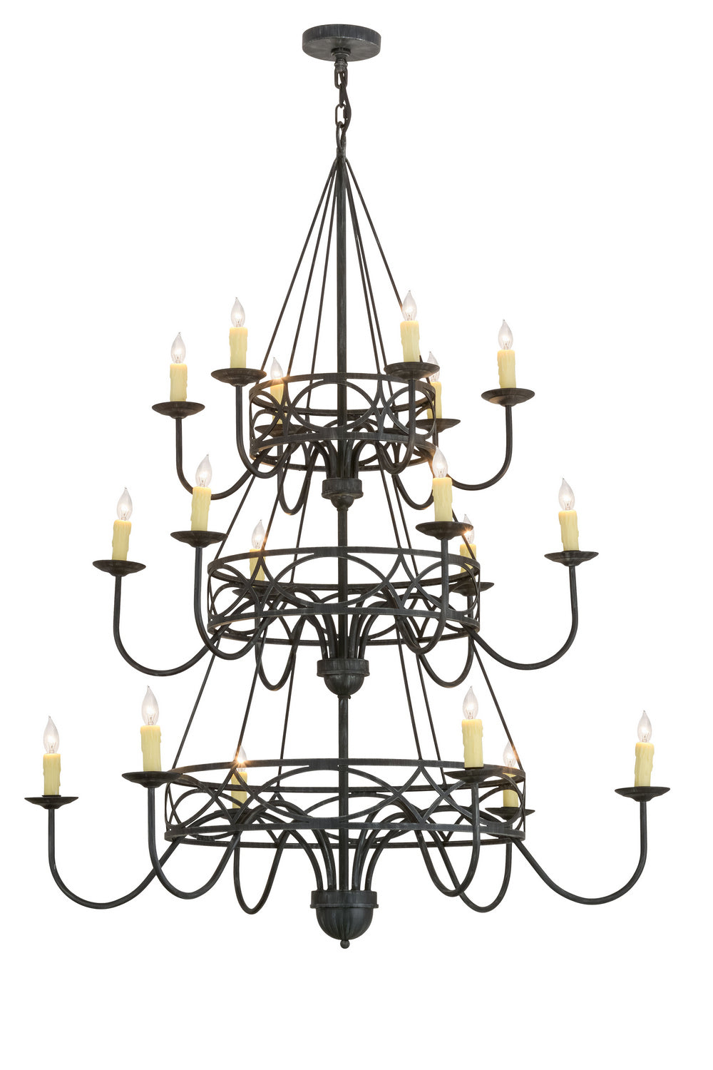 Meyda Tiffany Polonella 155776 Chandelier Light - Antique Iron Gate