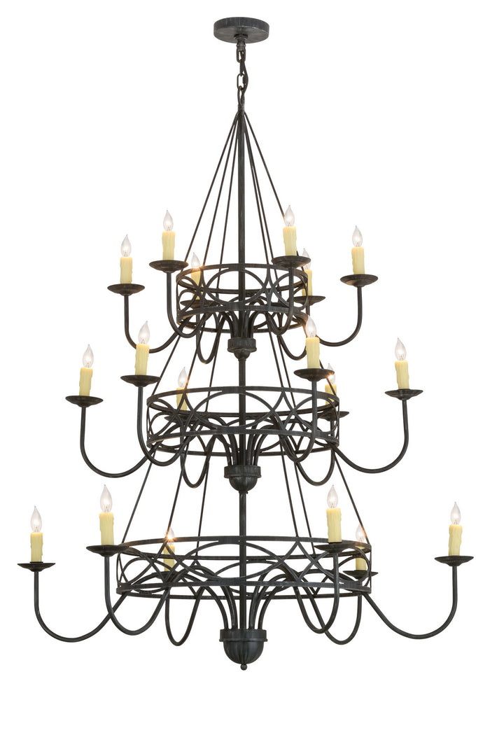 Meyda Tiffany Polonella 155776 Chandelier Light - Antique Iron Gate
