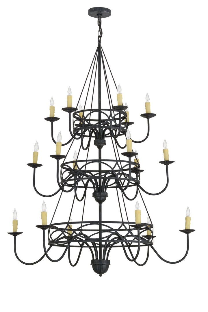 Meyda Tiffany Polonella 155776 Chandelier Light - Antique Iron Gate