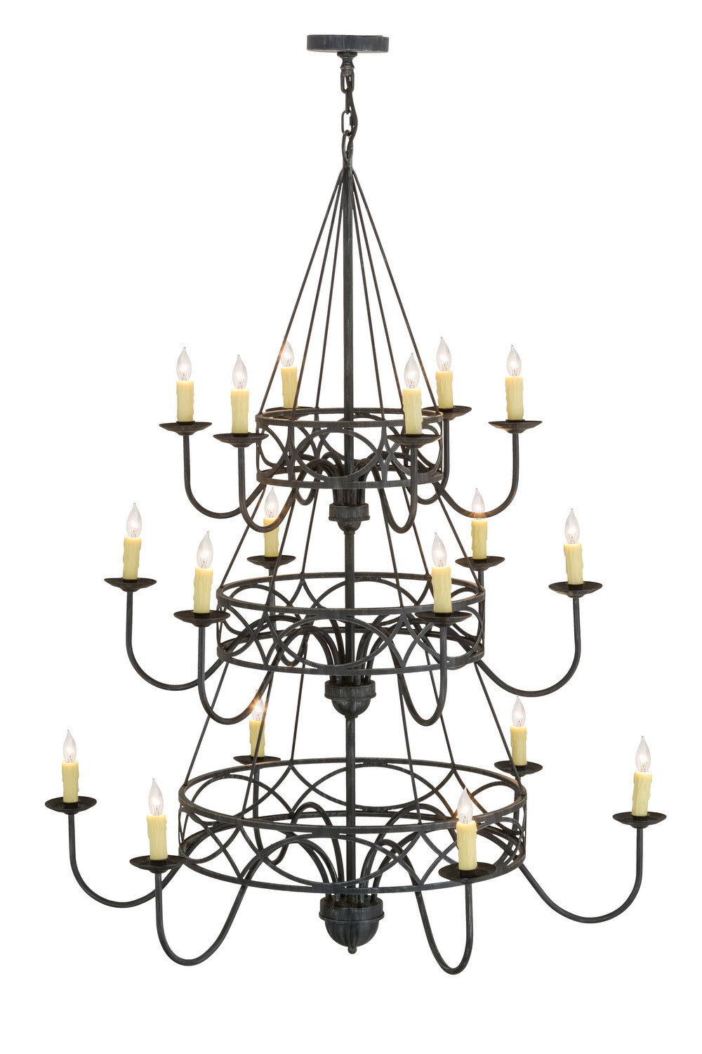 Meyda Tiffany Polonella 155776 Chandelier Light - Antique Iron Gate