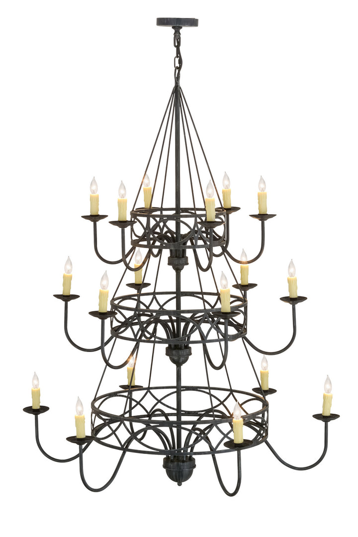 Meyda Tiffany Polonella 155776 Chandelier Light - Antique Iron Gate