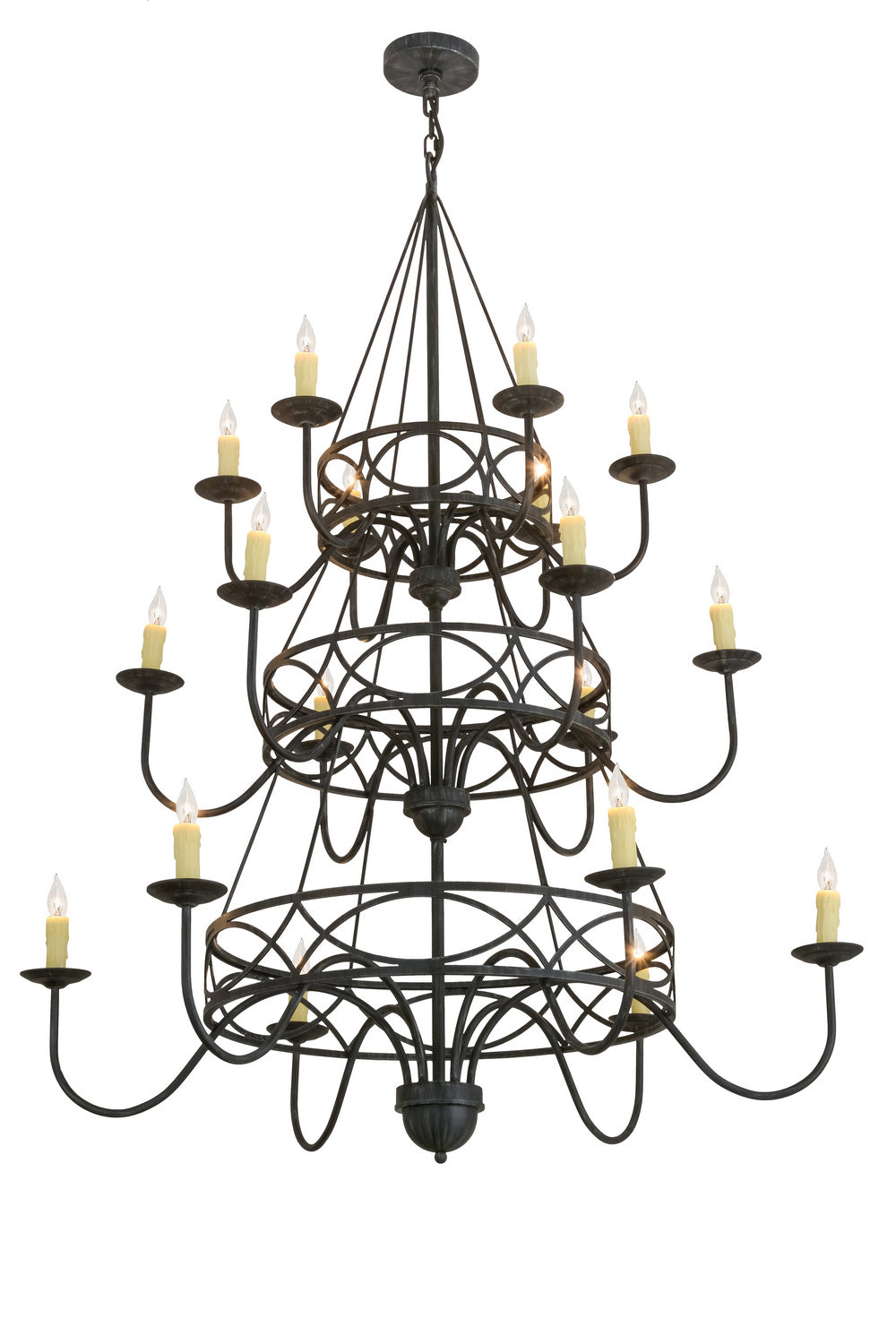 Meyda Tiffany Polonella 155776 Chandelier Light - Antique Iron Gate