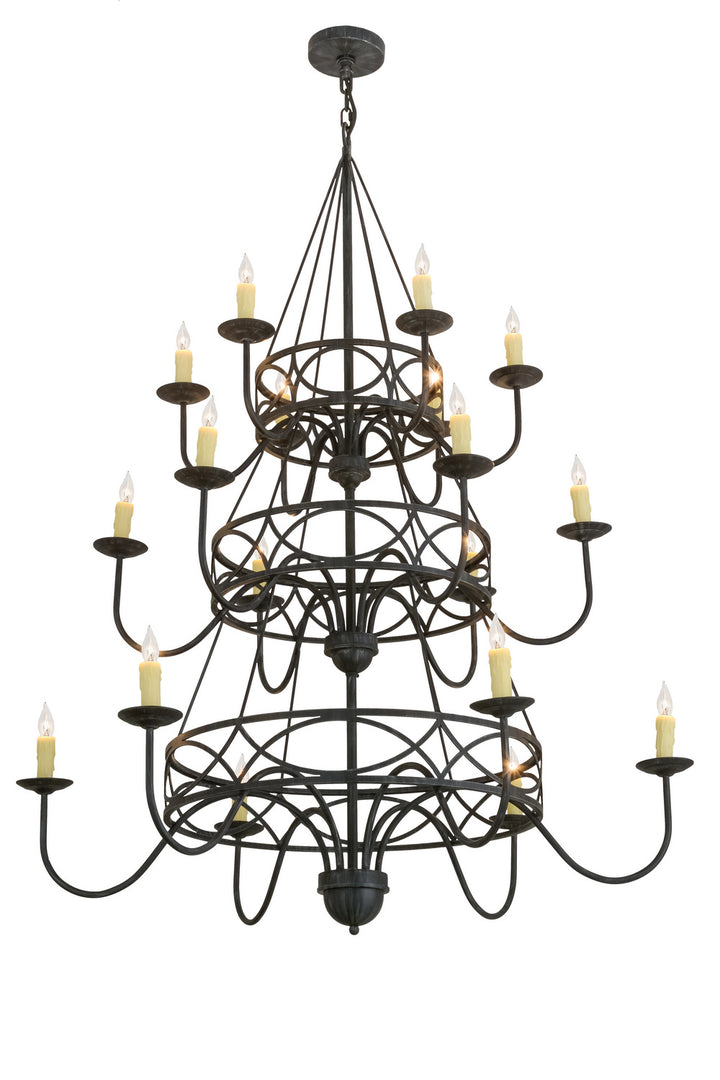 Meyda Tiffany Polonella 155776 Chandelier Light - Antique Iron Gate