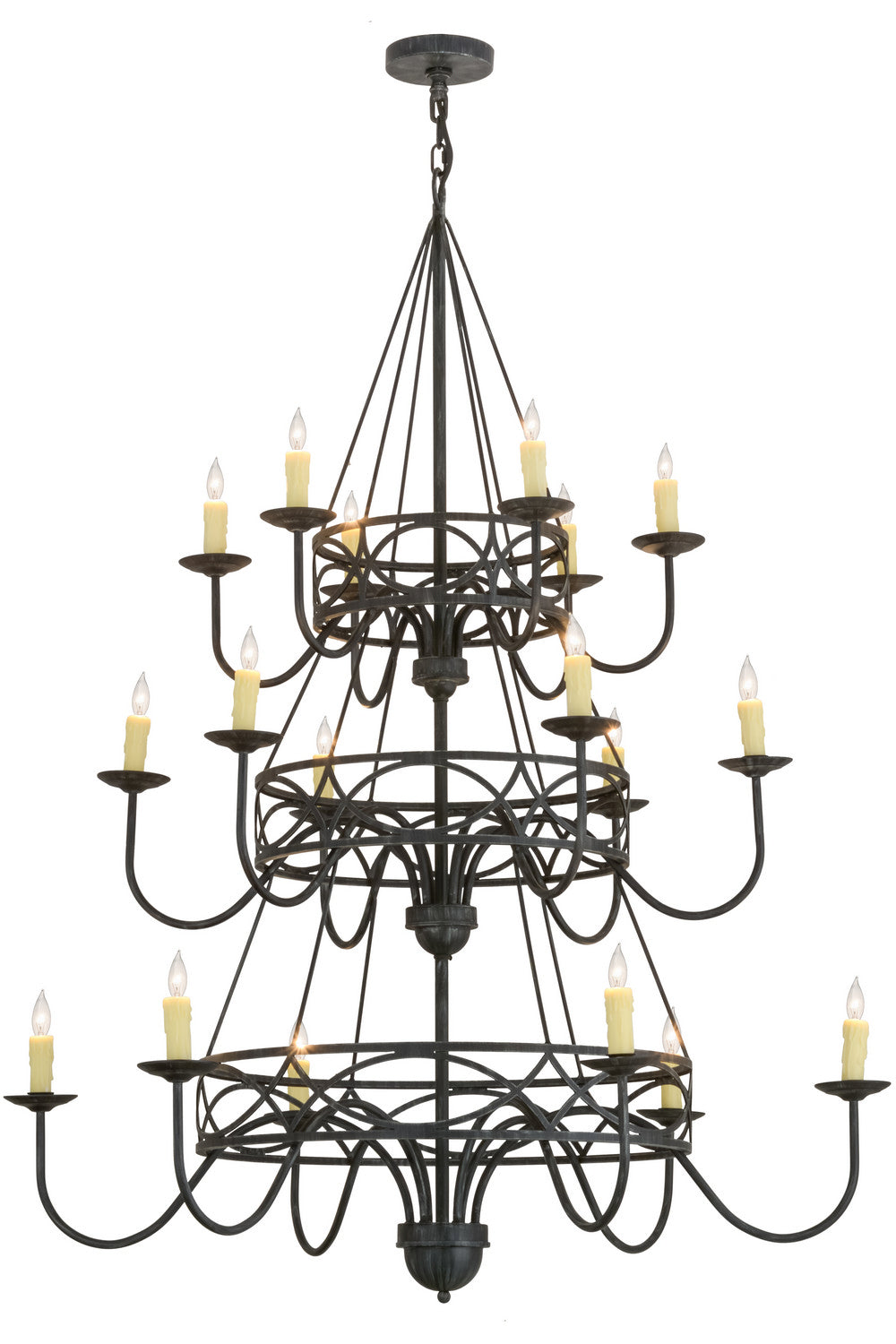 Meyda Tiffany Polonella 155776 Chandelier Light - Antique Iron Gate