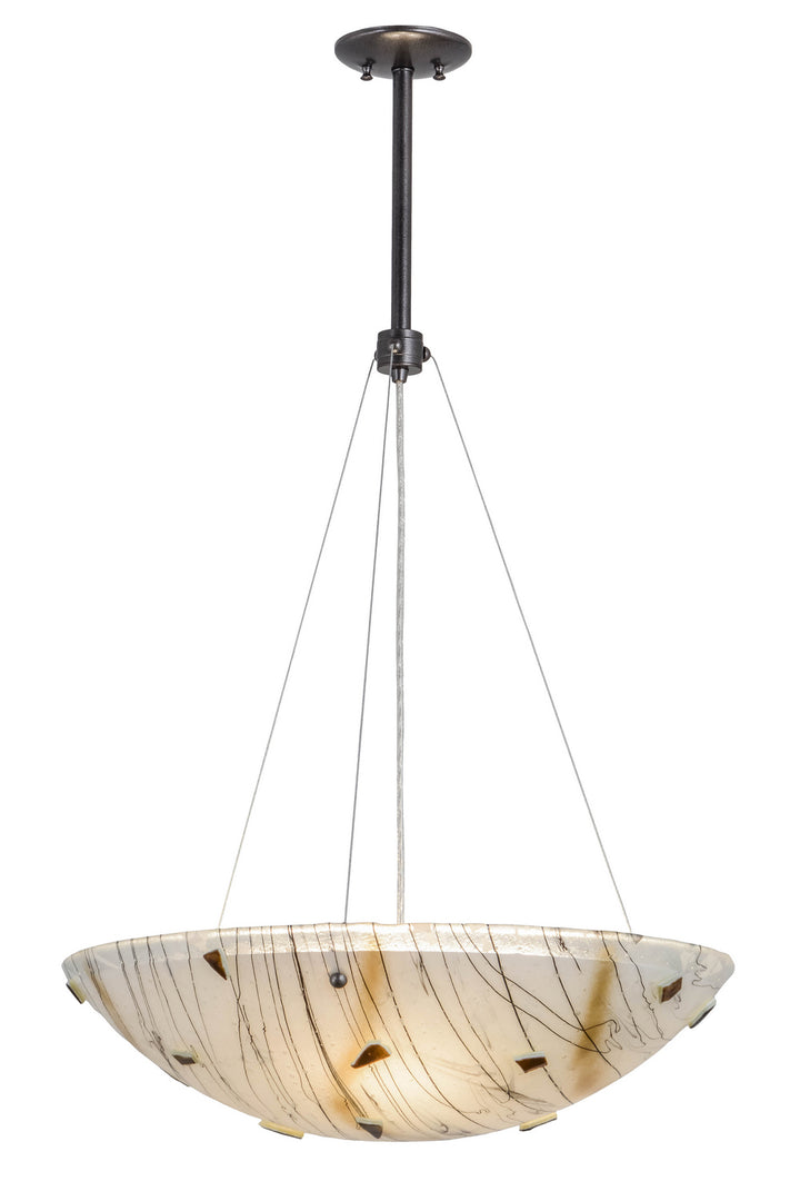 Meyda Tiffany Metro Fusion 156008 Pendant Light - Cosmic Silver Vein