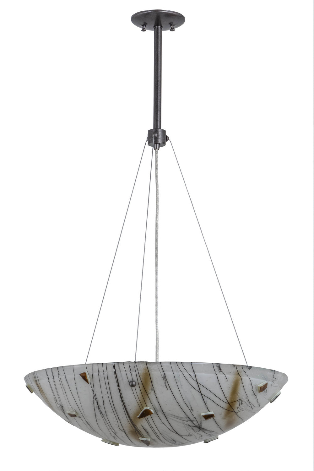 Meyda Tiffany Metro Fusion 156008 Pendant Light - Cosmic Silver Vein