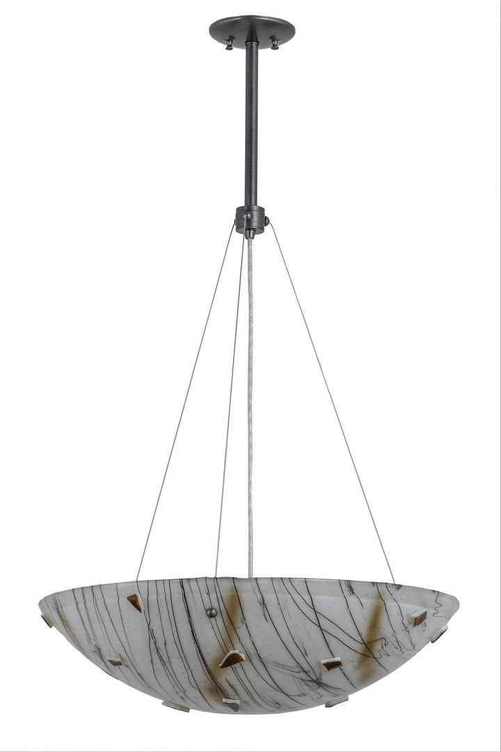 Meyda Tiffany Metro Fusion 156008 Pendant Light - Cosmic Silver Vein