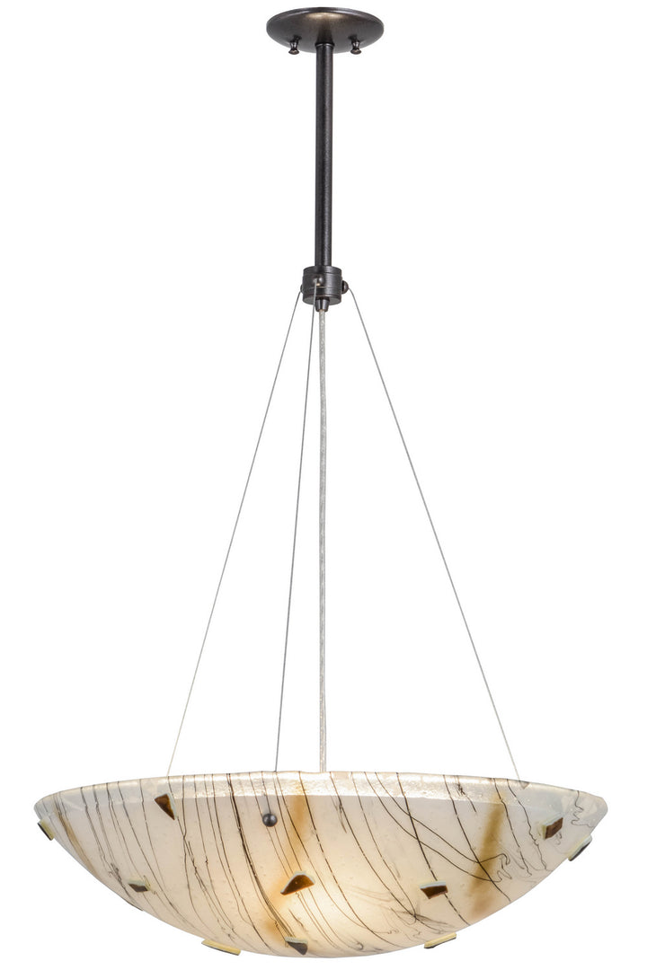 Meyda Tiffany Metro Fusion 156008 Pendant Light - Cosmic Silver Vein