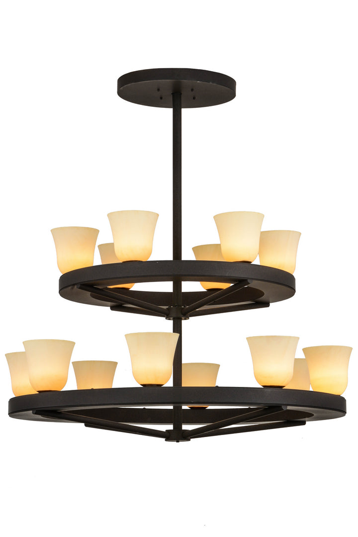 Meyda Tiffany Loxley 156085 Chandelier Light - Dark Roast
