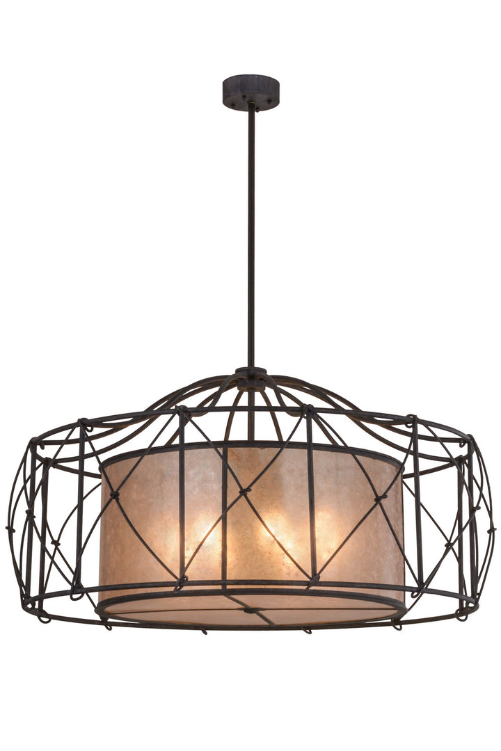 Meyda Tiffany Aspen 156197 Chandelier Light - Antique Iron Gate/Silver Mica