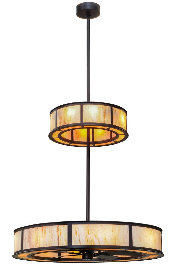 Meyda Tiffany Lighting 156408 Smythe Craftsman 16 Light Chandel-Air Decor Bronze / Dark