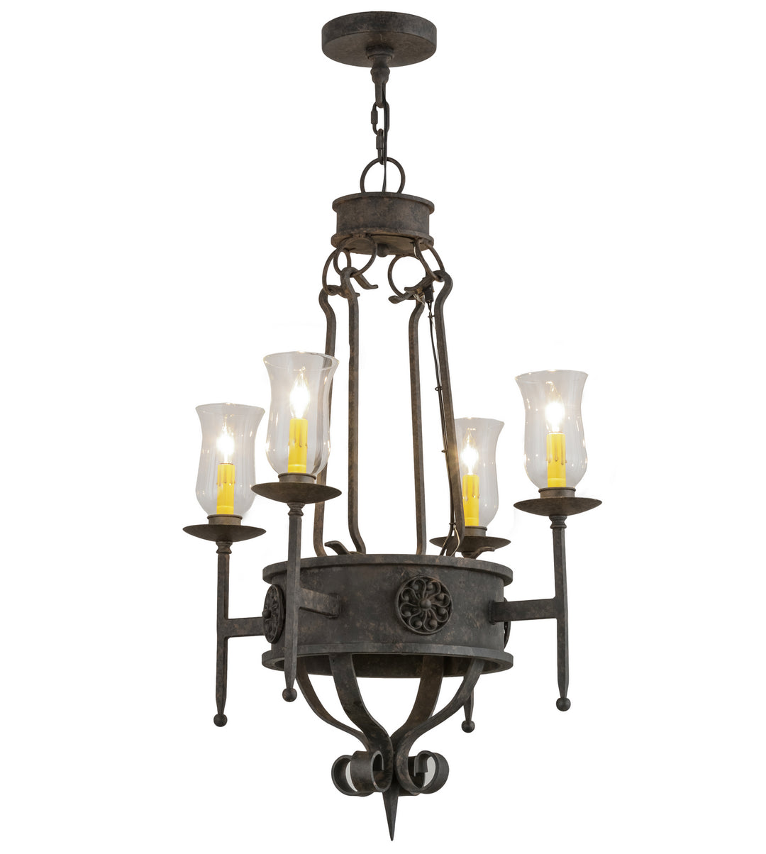 Meyda Tiffany Lorenzo 156470 Chandelier Light - Polished Nickel