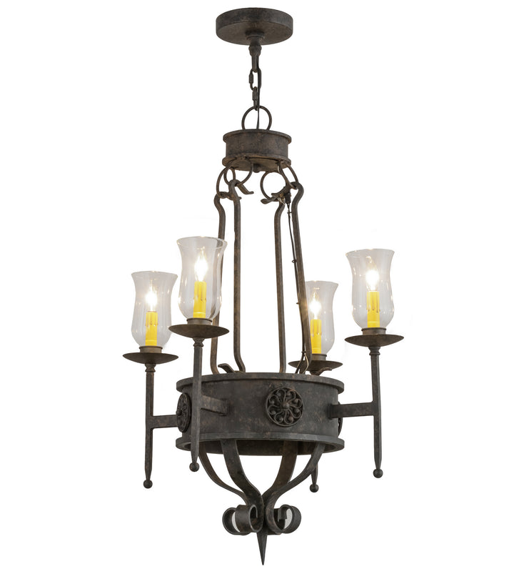 Meyda Tiffany Lorenzo 156470 Chandelier Light - Polished Nickel