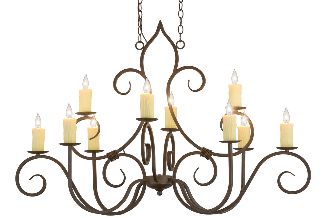 Meyda Tiffany Clifton 156587 Chandelier Light - Rust