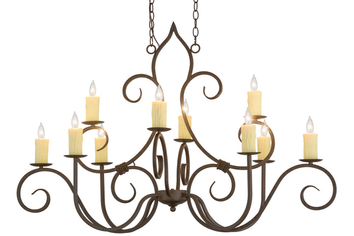 Meyda Tiffany Clifton 156587 Chandelier Light - Rust