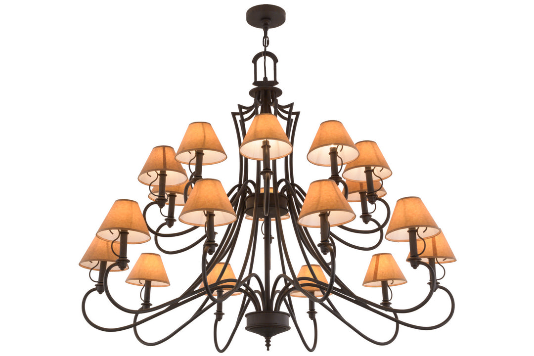 Meyda Tiffany Jupiter 156660 Chandelier Light - Red Rust