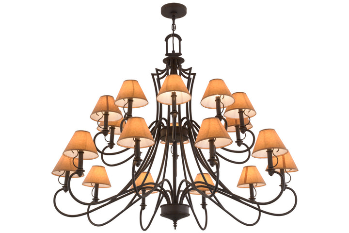 Meyda Tiffany Jupiter 156660 Chandelier Light - Red Rust