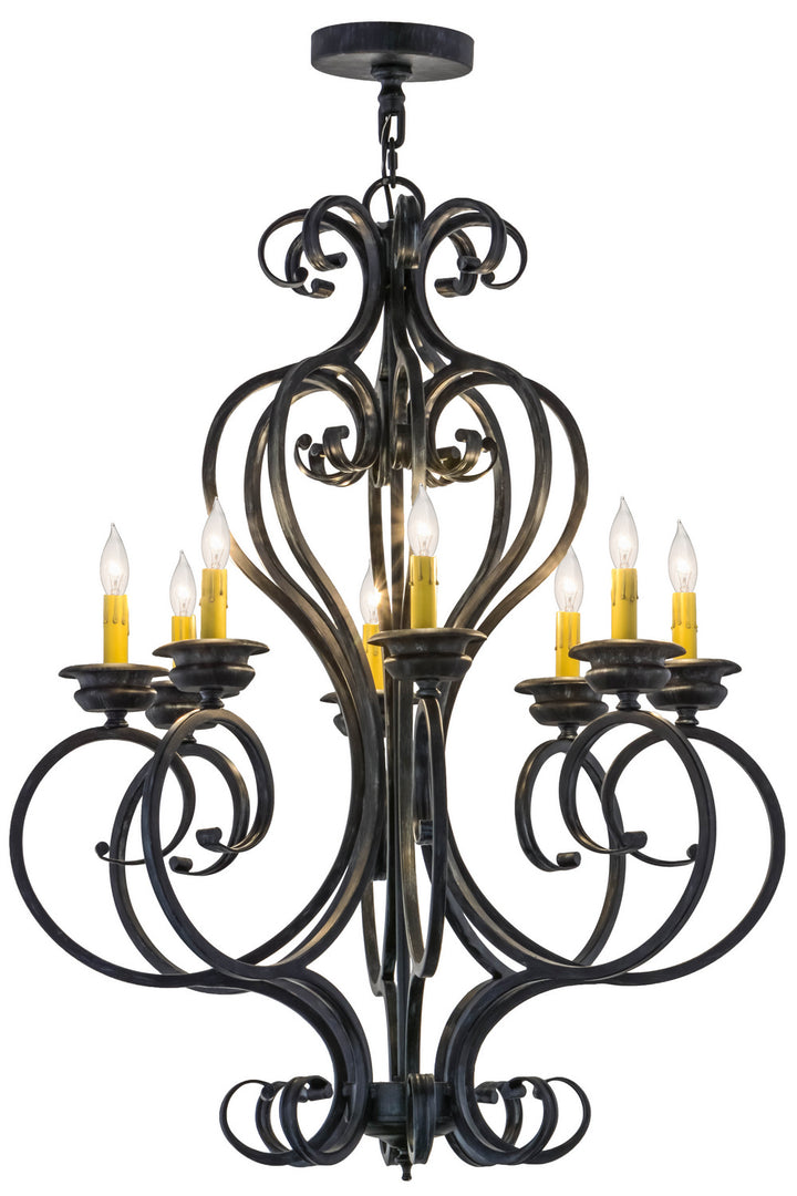 Meyda Tiffany Fernando 156713 Chandelier Light - Mahogany Bronze