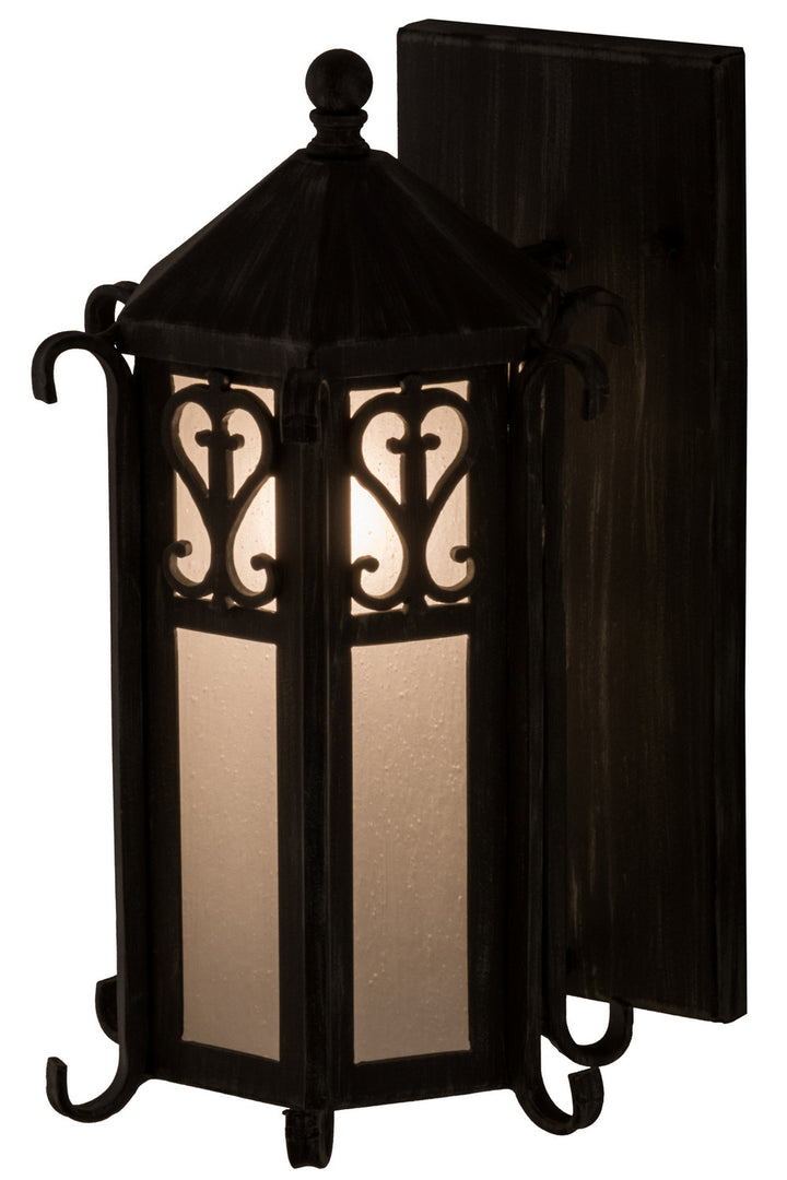 Meyda Tiffany Lighting 157313 Caprice One Light Wall Sconce Outdoor Bronze / Dark