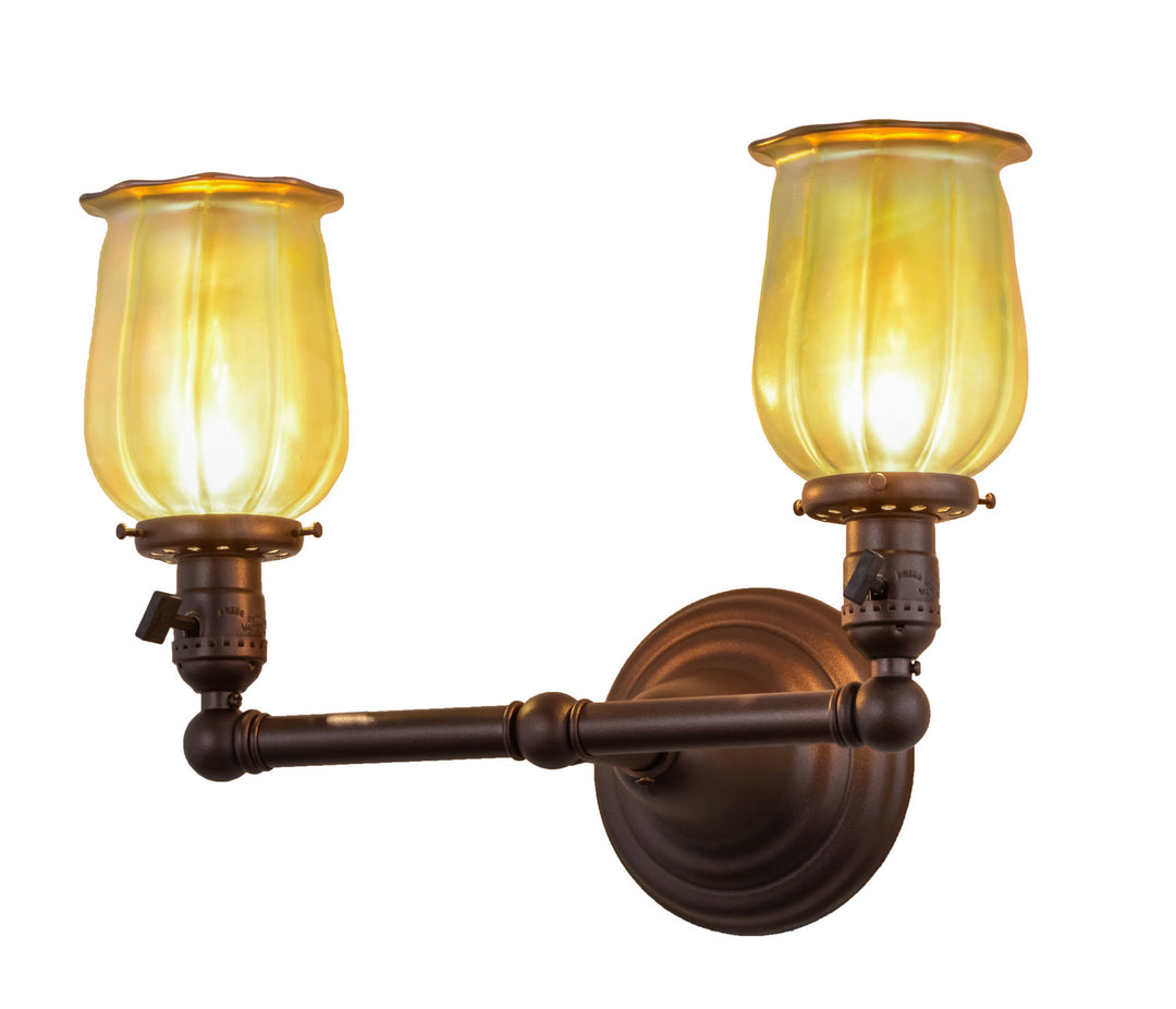 Meyda Tiffany Revival 157498 Wall Light - Mahogany Bronze