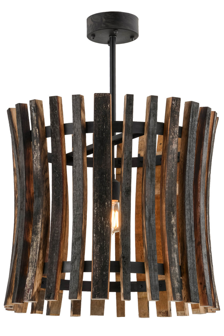 Meyda Tiffany Barrel Stave 157547 Pendant Light - Natural Wood