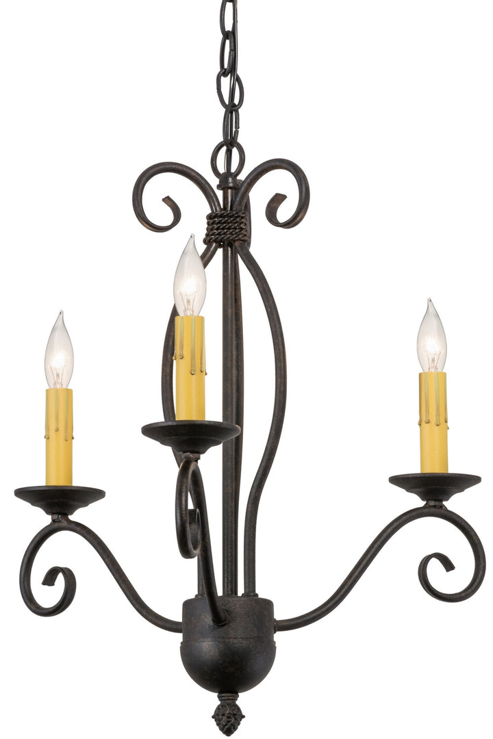 Meyda Tiffany Sienna 157887 Chandelier Light - Antique Brass