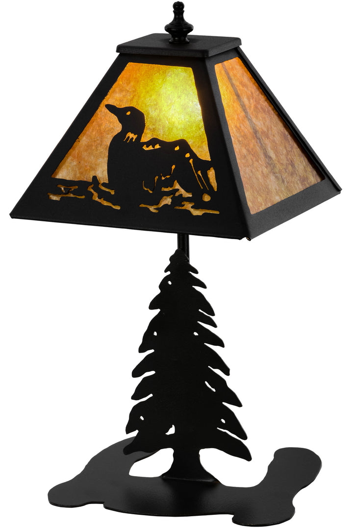 Meyda Tiffany Lighting 157916 Loon One Light Accent Lamp Lamp Bronze / Dark