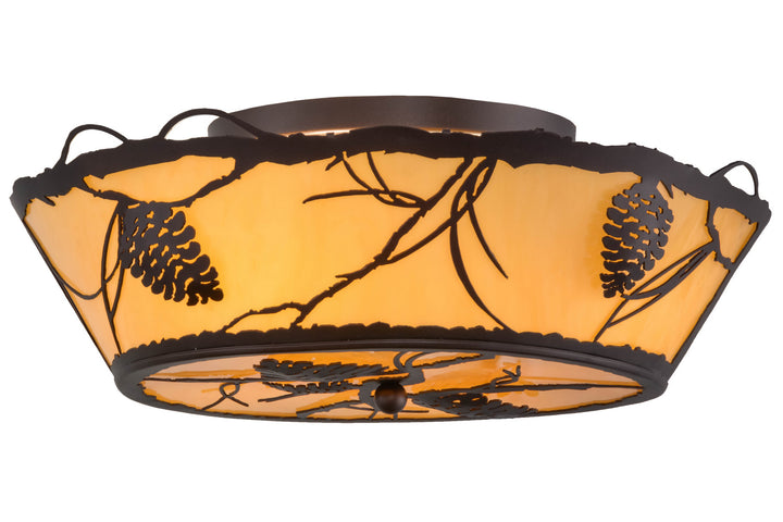 Meyda Tiffany Whispering Pines 158257 Ceiling Light - Mahogany Bronze