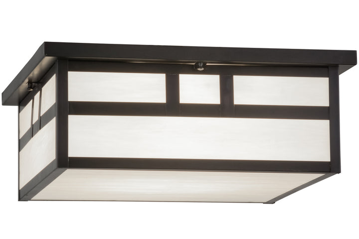 Meyda Tiffany Double Bar Mission 158340 Ceiling Light - Craftsman Brown