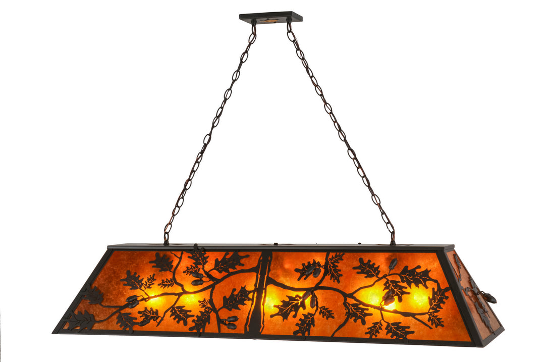 Meyda Tiffany Oak Leaf & Acorn 158454 Pendant Light - Timeless Bronze