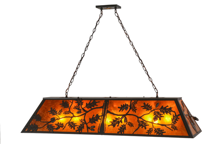 Meyda Tiffany Oak Leaf & Acorn 158454 Pendant Light - Timeless Bronze