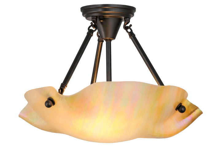 Meyda Tiffany Metro 158569 Ceiling Light - Craftsman Brown