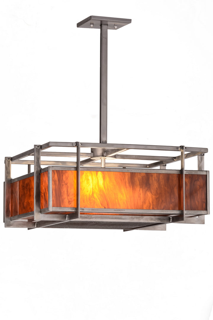 Meyda Tiffany Boulder Creek 158678 Pendant Light - Steel