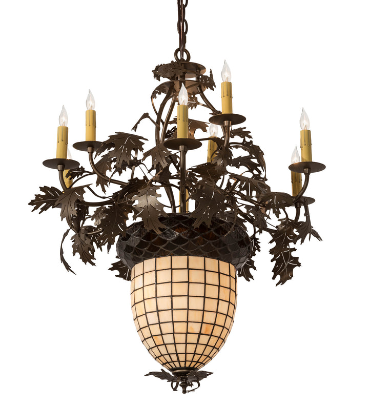 Meyda Tiffany Greenbriar Oak 158685 Chandelier Light - Bronze