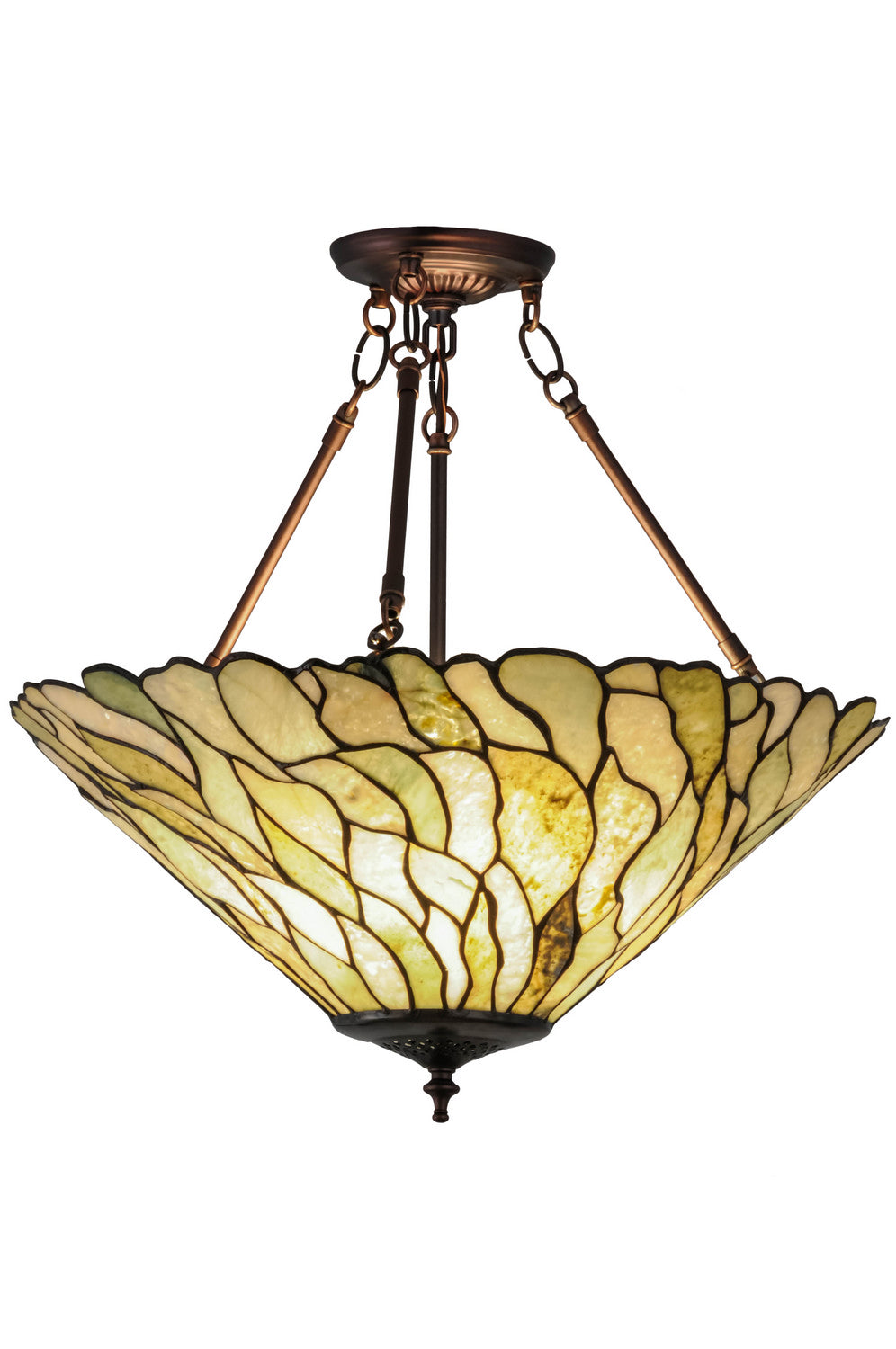 Meyda Tiffany Willow 158688 Ceiling Light - Mahogany Bronze