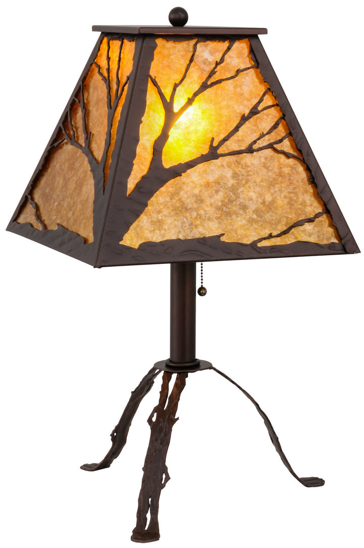 Meyda Tiffany Lighting 158717 Branches One Light Table Lamp Lamp Bronze / Dark