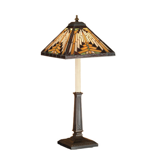 Meyda Tiffany Lighting 66532 Nuevo One Light Buffet Lamp Lamp Bronze / Dark