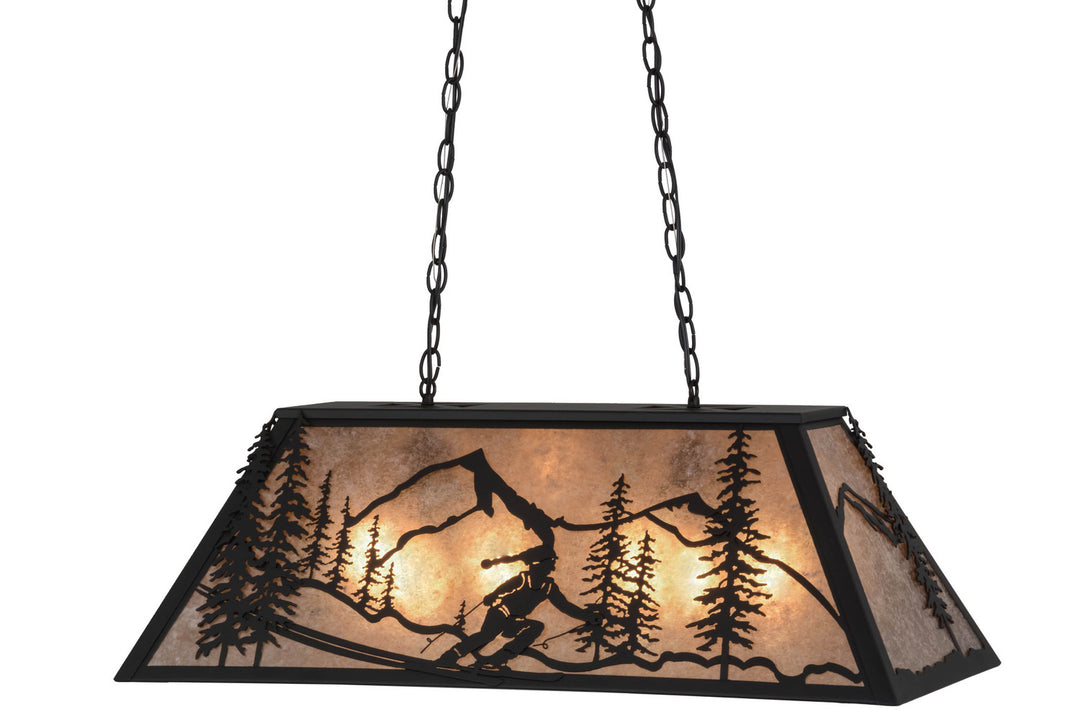 Meyda Tiffany Alpine 158854 Pendant Light - Black/Silver Mica